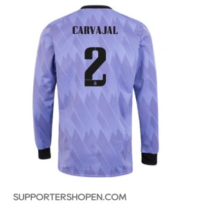 Real Madrid Daniel Carvajal #2 Borta Matchtröja 2022-23 Långärmad